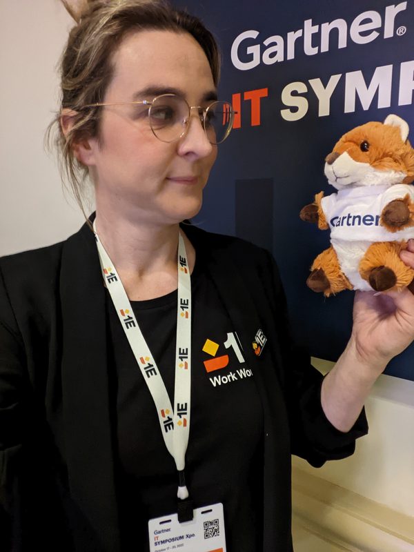 Amy Collins at a Gartner industry event